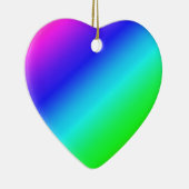 Kleurig regenbooggroen blauw Paars mengsel Keramisch Ornament (Rechts)