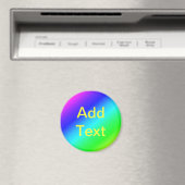 Kleurig regenbooggroen blauw Paars mengsel Magneet (Insitu (Vaatwasser))