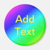 Kleurig regenbooggroen blauw Paars mengsel Magneet (Voorkant)