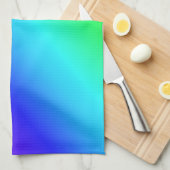 Kleurig regenbooggroen blauw Paars mengsel Theedoek (Quarter Fold)