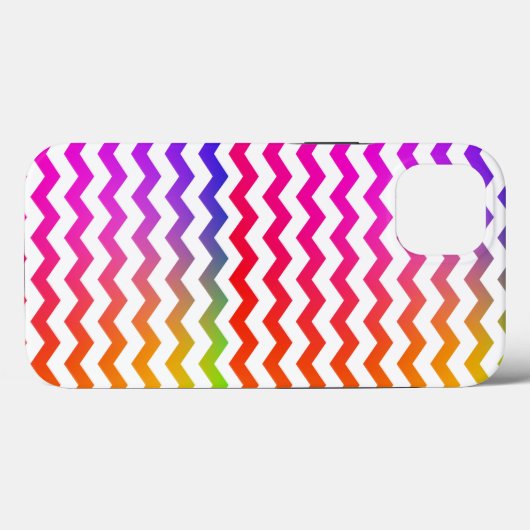 Kleurig regenboogkleurig golfpatroon Case-Mate iPhone case (Achterkant (horizontaal))