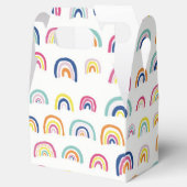Kleurig regenboogpatroon bedankdoosjes (Geopend)