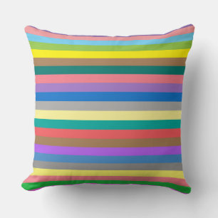 Kleurig regenboogpatroon kussen