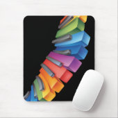 Kleurig regenboogtoetsenbord met monogram muismat (Met muis)