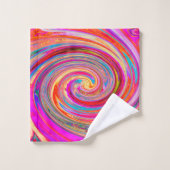 Kleurig regenboogvormig retroflectief abstract ont bad handdoek (Wasdoekje)