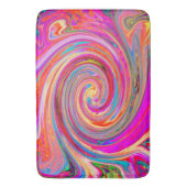 Kleurig regenboogvormig retroflectief abstract ont badmat (Voorkant Verticaal)