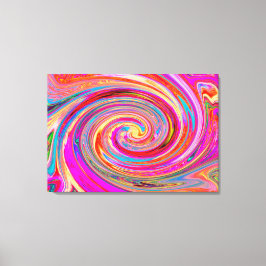 Kleurig regenboogvormig retroflectief abstract ont canvas afdruk