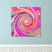 Kleurig regenboogvormig retroflectief abstract ont canvas afdruk (Insitu (Houten vloer))