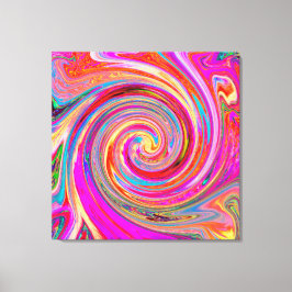 Kleurig regenboogvormig retroflectief abstract ont canvas afdruk