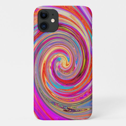 Kleurig regenboogvormig retroflectief abstract ont Case-Mate iPhone case (Achterkant)