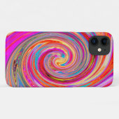 Kleurig regenboogvormig retroflectief abstract ont Case-Mate iPhone case (Achterkant (horizontaal))