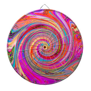 Kleurig regenboogvormig retroflectief abstract ont dartbord