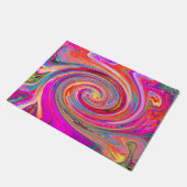 Kleurig regenboogvormig retroflectief abstract ont deurmat (Schuin)