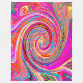 Kleurig regenboogvormig retroflectief abstract ont fleece deken (Voorkant)