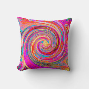 Kleurig regenboogvormig retroflectief abstract ont kussen