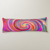 Kleurig regenboogvormig retroflectief abstract ont lichaamskussen (Achterkant)