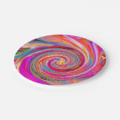 Kleurig regenboogvormig retroflectief abstract ont papieren bordje (Gekanteld)