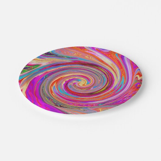 Kleurig regenboogvormig retroflectief abstract ont papieren bordje (Gekanteld)