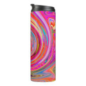 Kleurig regenboogvormig retroflectief abstract ont thermosbeker (Geroteerd rechts)