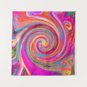 Kleurig regenboogvormig retroflectief abstract ont wandkleed (Voorkant)