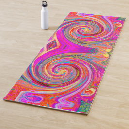 Kleurig regenboogvormig retroflectief abstract ont yogamat