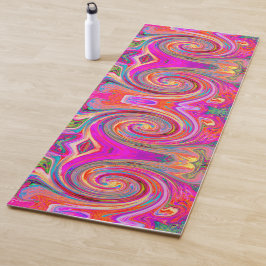 Kleurig regenboogvormig retroflectief abstract ont yogamat