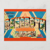Kleurig Rehoboth Beach  Briefkaart (Voorkant)