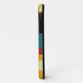 Kleurig retro gestript patroon Case-Mate iPhone case (Achterkant/links)