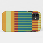 Kleurig retro gestript patroon Case-Mate iPhone case (Achterkant (horizontaal))