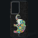 Kleurig retrorventilatorontwerp samsung galaxy hoesje<br><div class="desc">Retrobloemen in de vorm van een olifant. Gedecorreerd met afbeeldingen diamantdeksels. Het ontwerp is beschikbaar op andere producten en kan worden aangevraagd op elk product dat door Zazzle wordt aangeboden.</div>