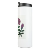 Kleurig Roos ontwerp Thermosbeker (Geroteerd rechts)