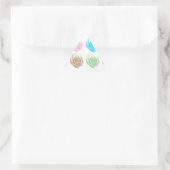 Kleurig roos patroon sticker (Tas)