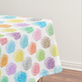 Kleurig roos patroon tafelkleed (Voorbeeld)