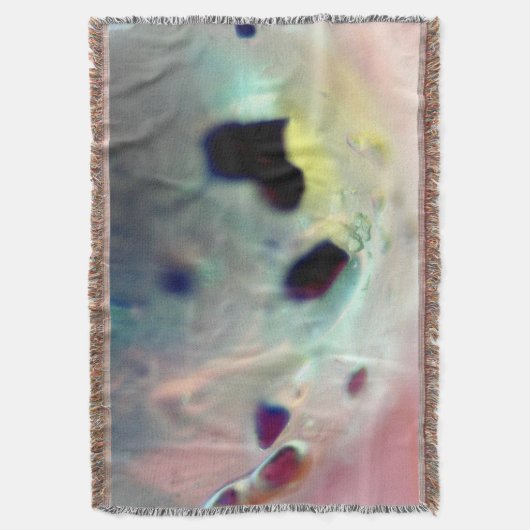 Kleurig roze geel blauw deken (Voorkant Verticaal)