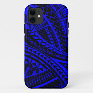 Kleurig Samoaans tattoo patroon iPhone 11 Hoesje