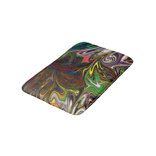 Kleurig schilderen | Abstracte mesterdeliekkunst Badmat (Gekanteld)