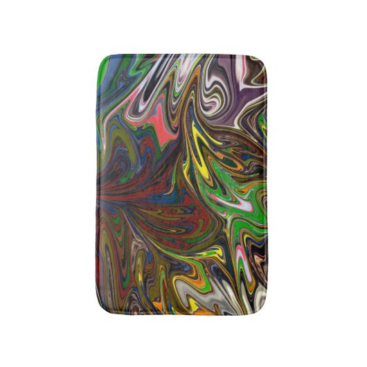 Kleurig schilderen | Abstracte mesterdeliekkunst Badmat (Voorkant Verticaal)