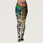Kleurig schilderen | Abstracte mesterdeliekkunst Leggings (Achterkant)