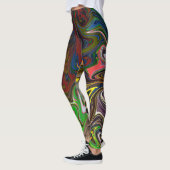 Kleurig schilderen | Abstracte mesterdeliekkunst Leggings (Links)