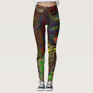 Kleurig schilderen Abstracte mesterdeliekkunst Leggings
