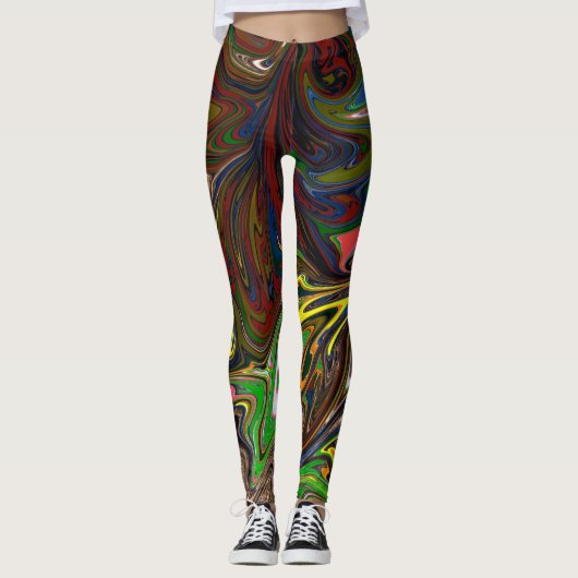 Kleurig schilderen | Abstracte mesterdeliekkunst Leggings (Voorkant)