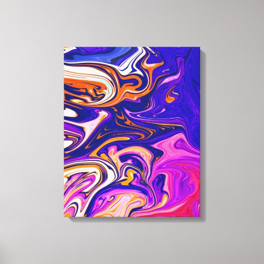 Kleurig schilderen | Beste kunst, modern abstract Canvas Afdruk (Voorkant)