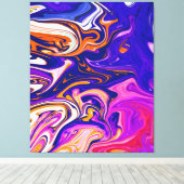 Kleurig schilderen | Beste kunst, modern abstract Canvas Afdruk (Insitu (Houten vloer))