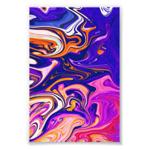 Kleurig schilderen Beste kunst, modern abstract Foto Afdruk