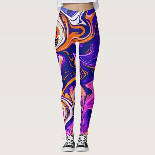 Kleurig schilderen | Beste kunst, modern abstract Leggings (Voorkant)