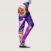Kleurig schilderen | Beste kunst, modern abstract Leggings (Rechts)