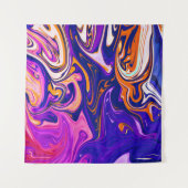 Kleurig schilderen | Beste kunst, modern abstract Wandkleed (Voorkant (horizontaal))