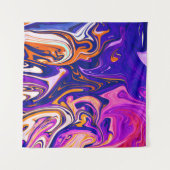 Kleurig schilderen | Beste kunst, modern abstract Wandkleed (Voorkant)