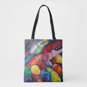 Kleurig schilderij tote bag (Voorkant)