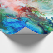 Kleurig schilderij van abstract sterrenstelsel cadeaupapier (Hoek)